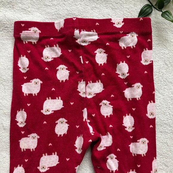 Wonder Nation Toddler Pajamas 24M | Pink Sheep Print GUC with Light Staining - Picture 15 of 16